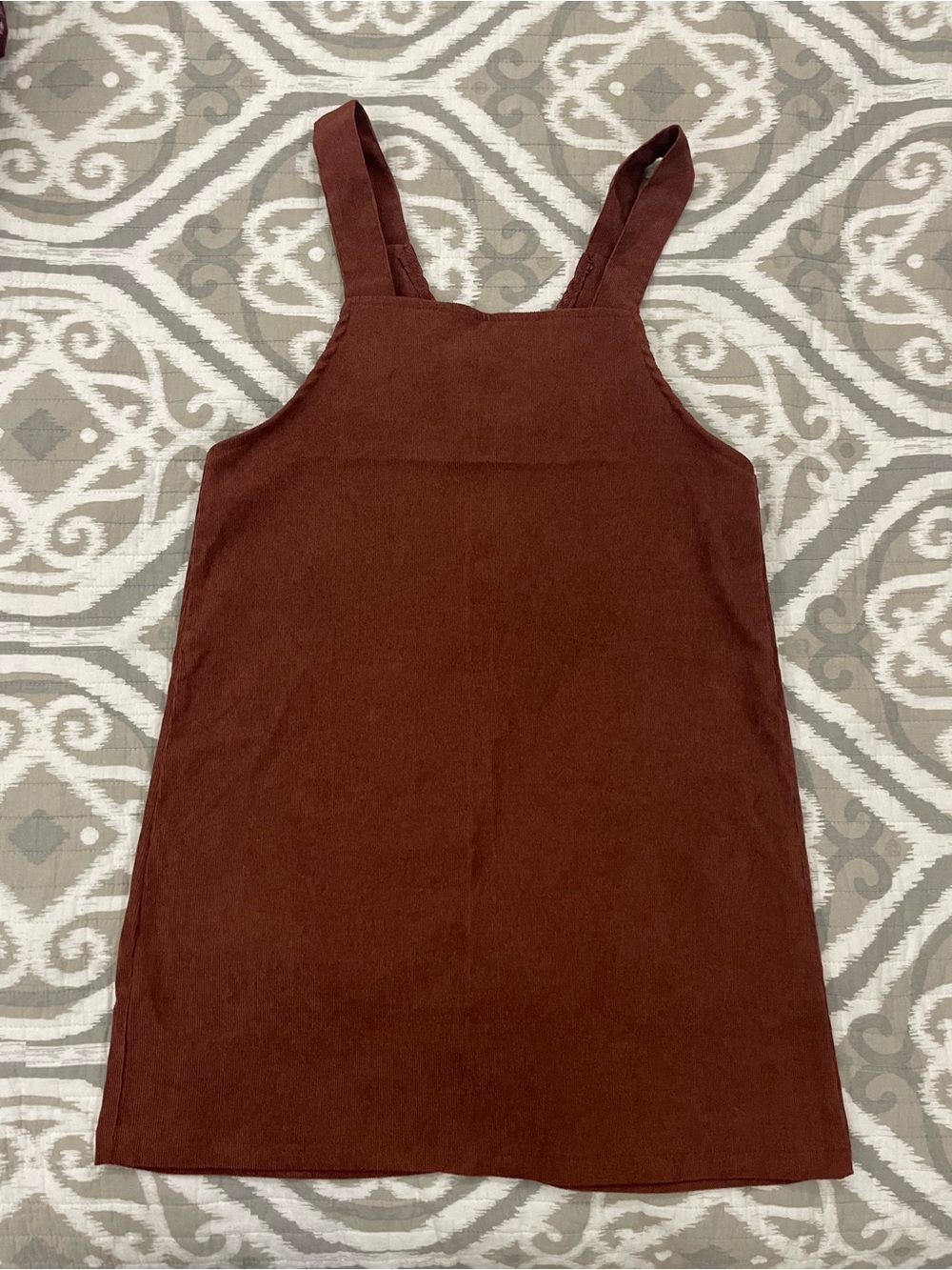 Women’s Brown knitted overall cover mini dress